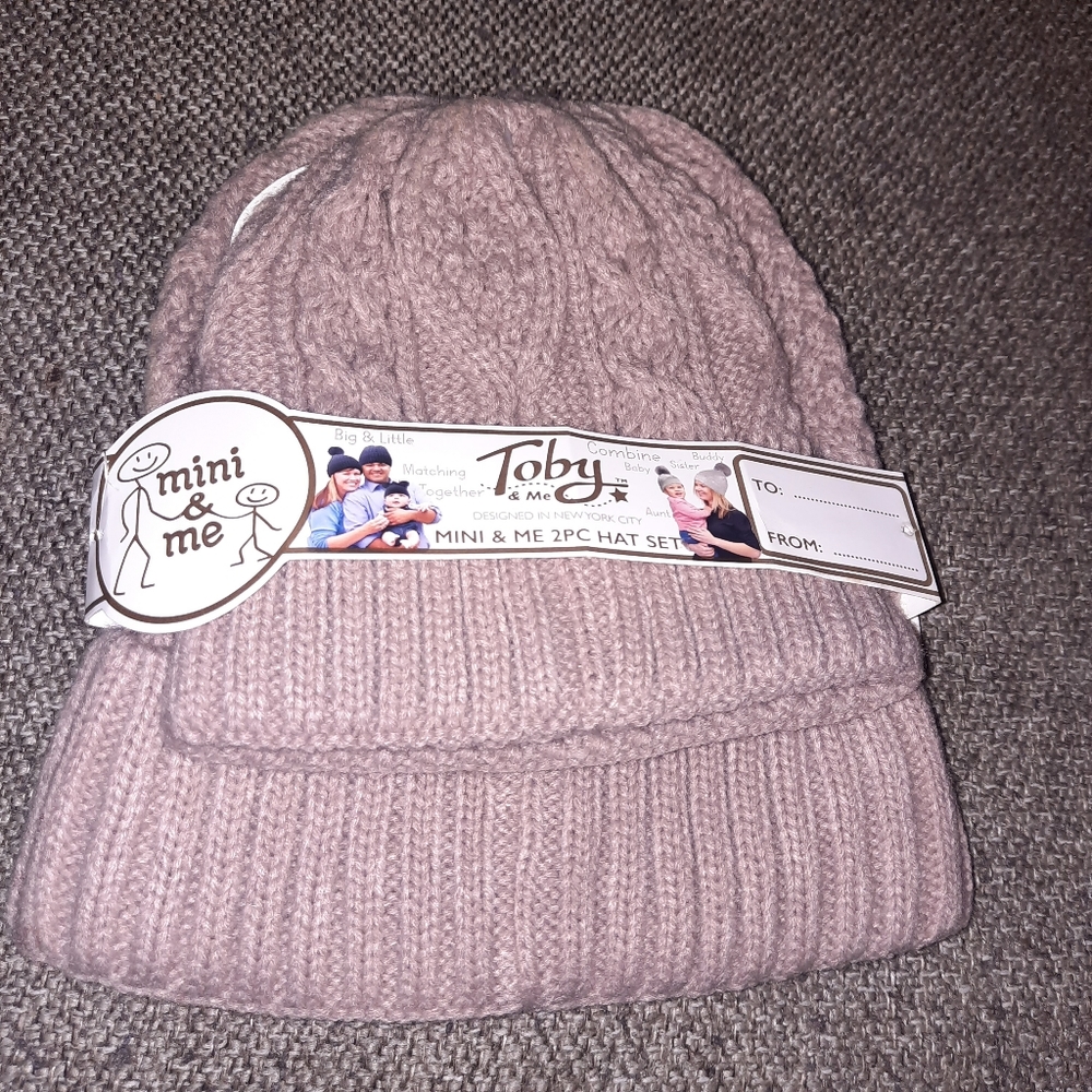 🇺🇲Mom & Infant Beanie Set - Adult One Size & 6-18months